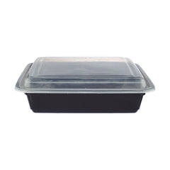 Black Base Rectangular Container
