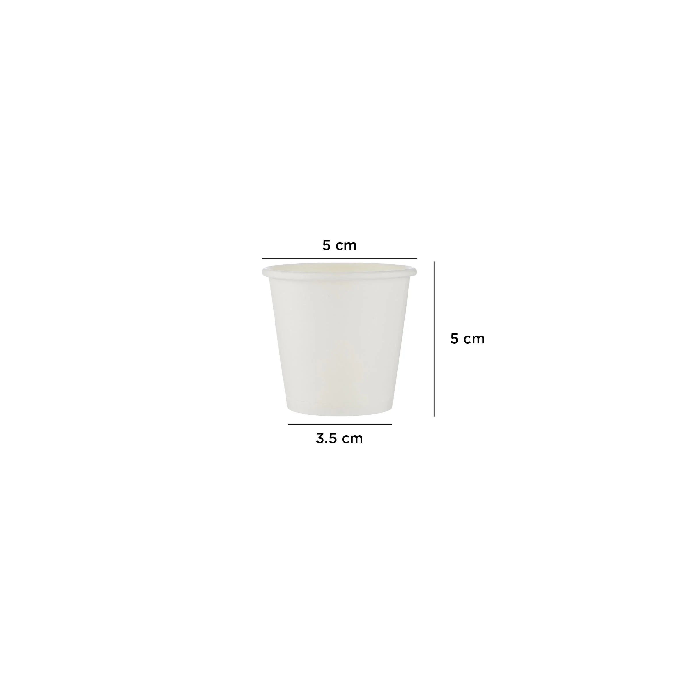 White Single Wall Qhawa Cup Offer Pack 2.5 Oz Twin Pack