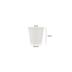 White Single Wall Qhawa Cup Offer Pack 2.5 Oz Twin Pack