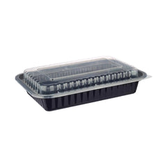 Black Base Rectangular Container with Lids