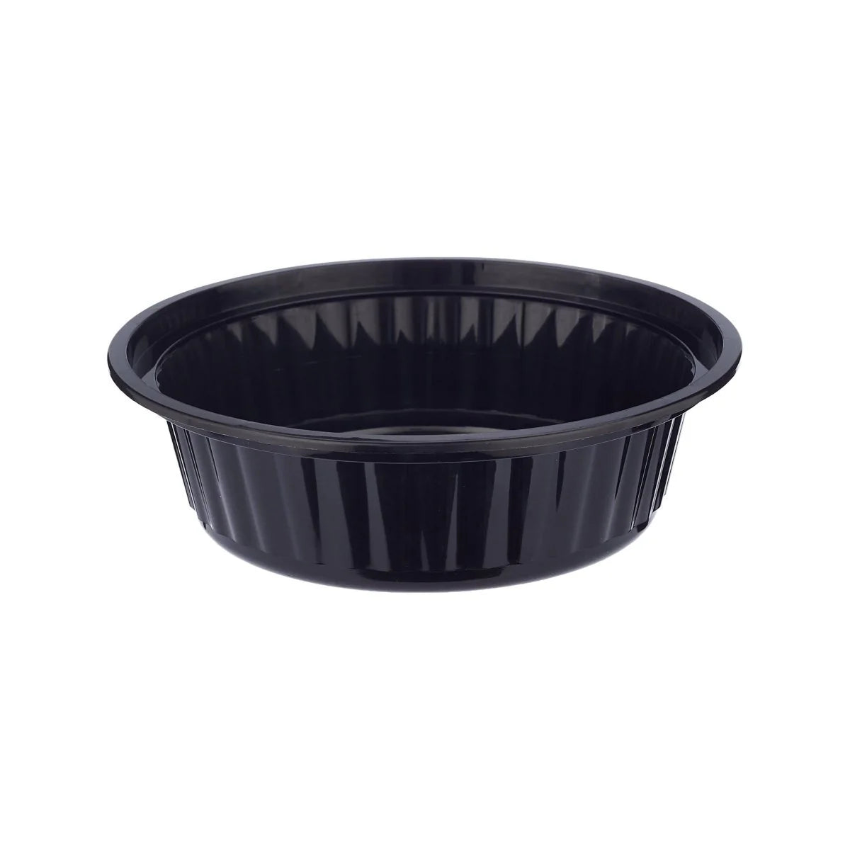Black Base Round Container with Lids