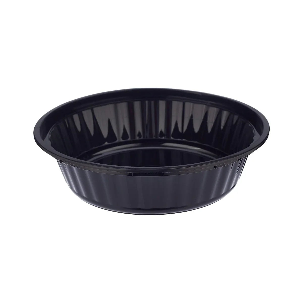 Black Base Round Container with Lids