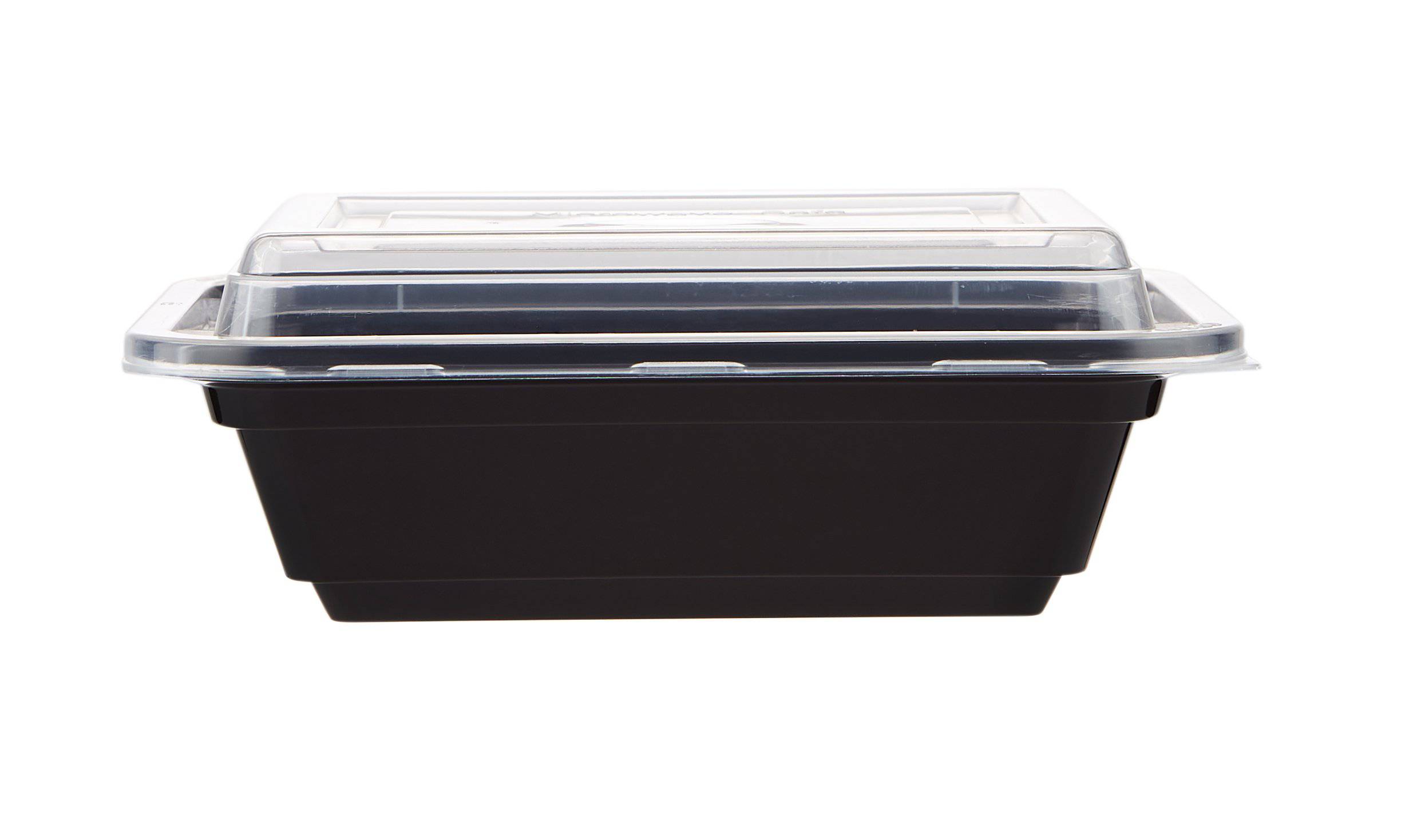 Black Base Rectangular Container
