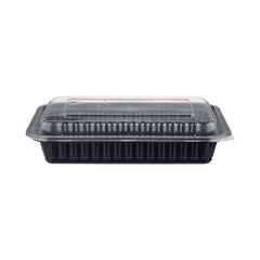 Black Base Rectangular Container with Lids