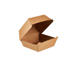 500 Pieces Kraft Burger Box Large