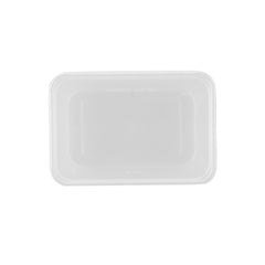 500 Pieces Clear Rectangular Microwavable Container 1000 ml