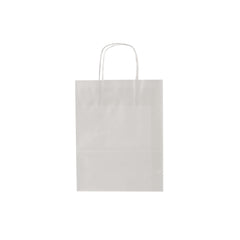 250 Pieces Paper Bag White Twisted Handle 32*20*33.5 cm