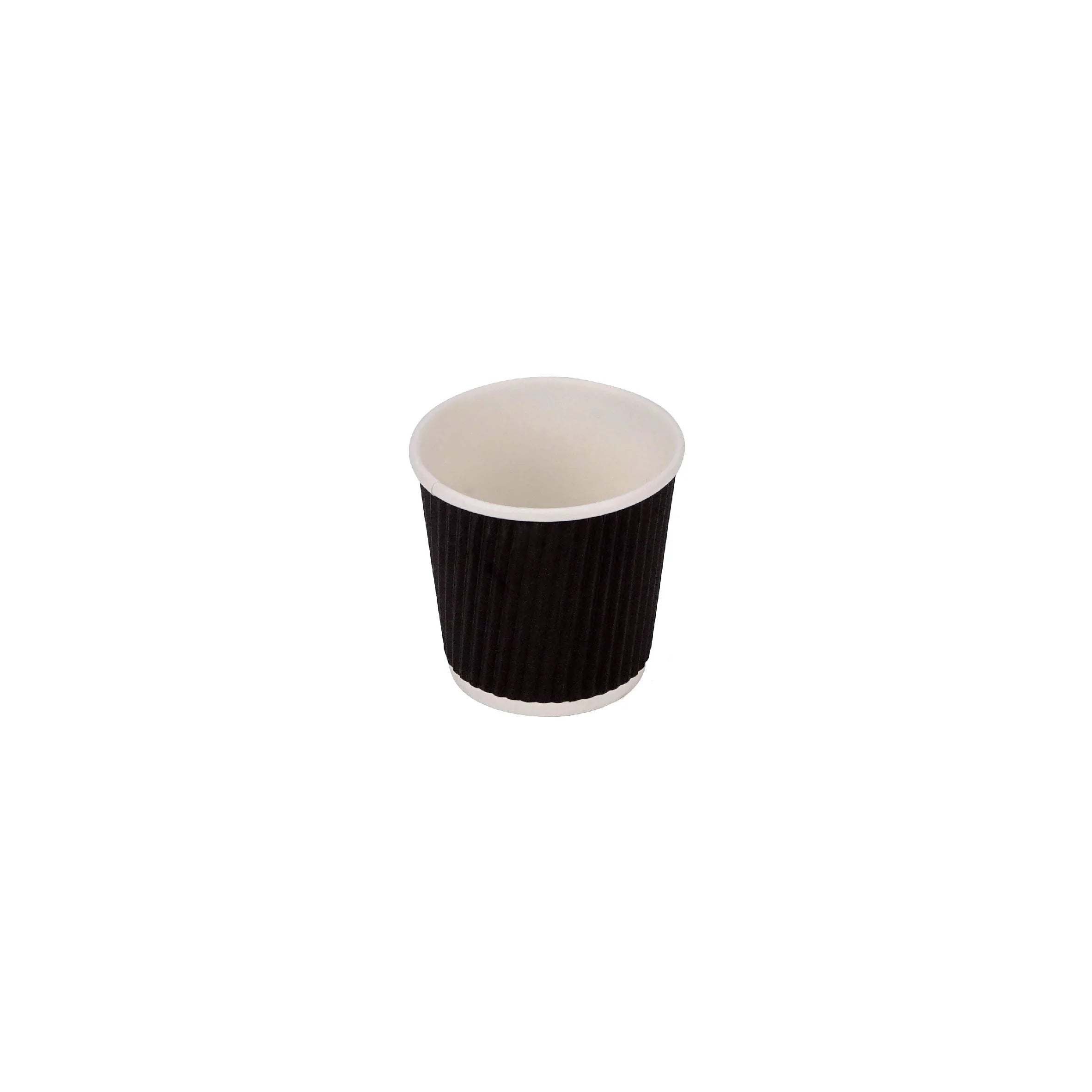 Black Ripple Paper Cups 8 Oz