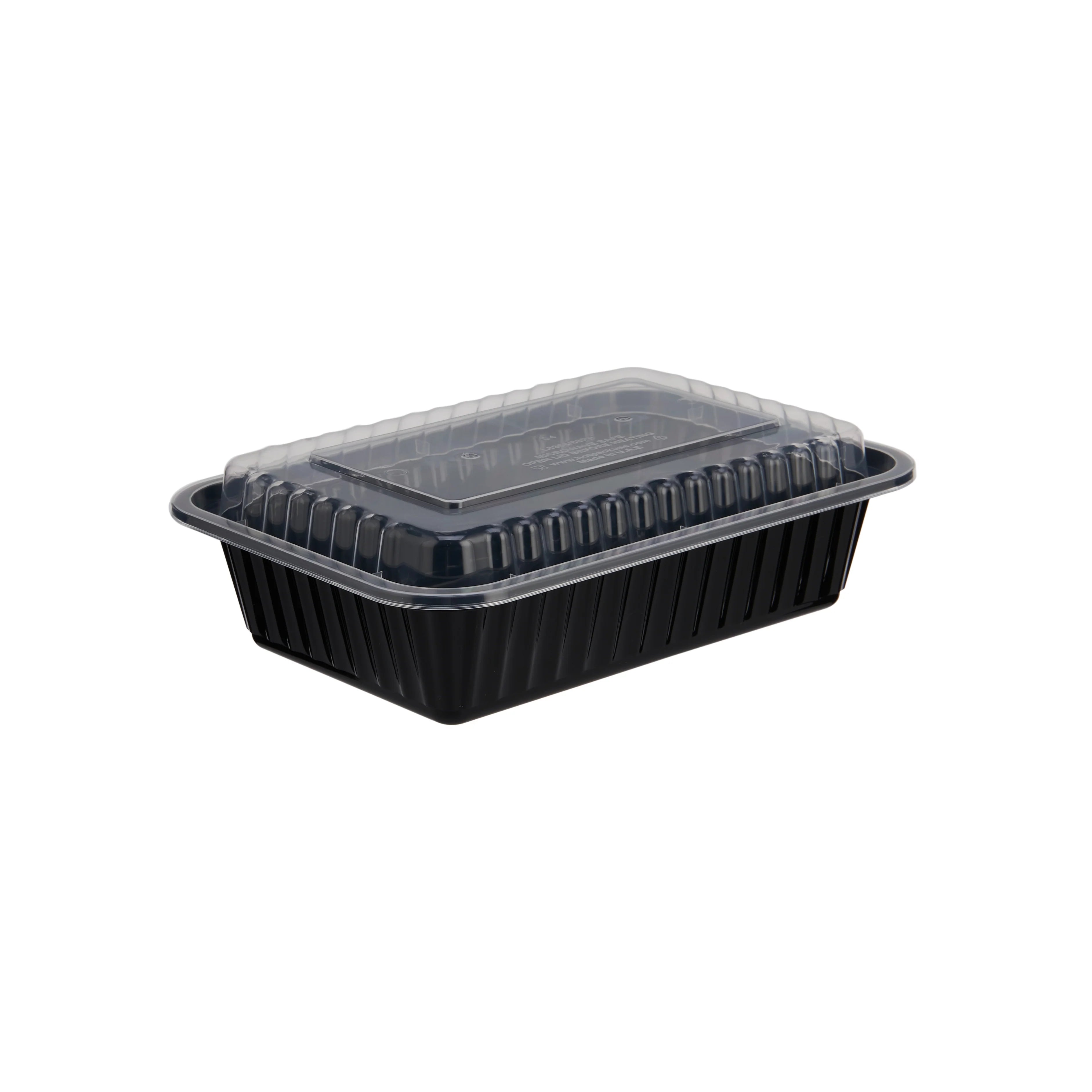 Black Base Rectangular Container with Lids