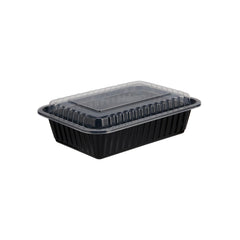 Black Base Rectangular Container with Lids