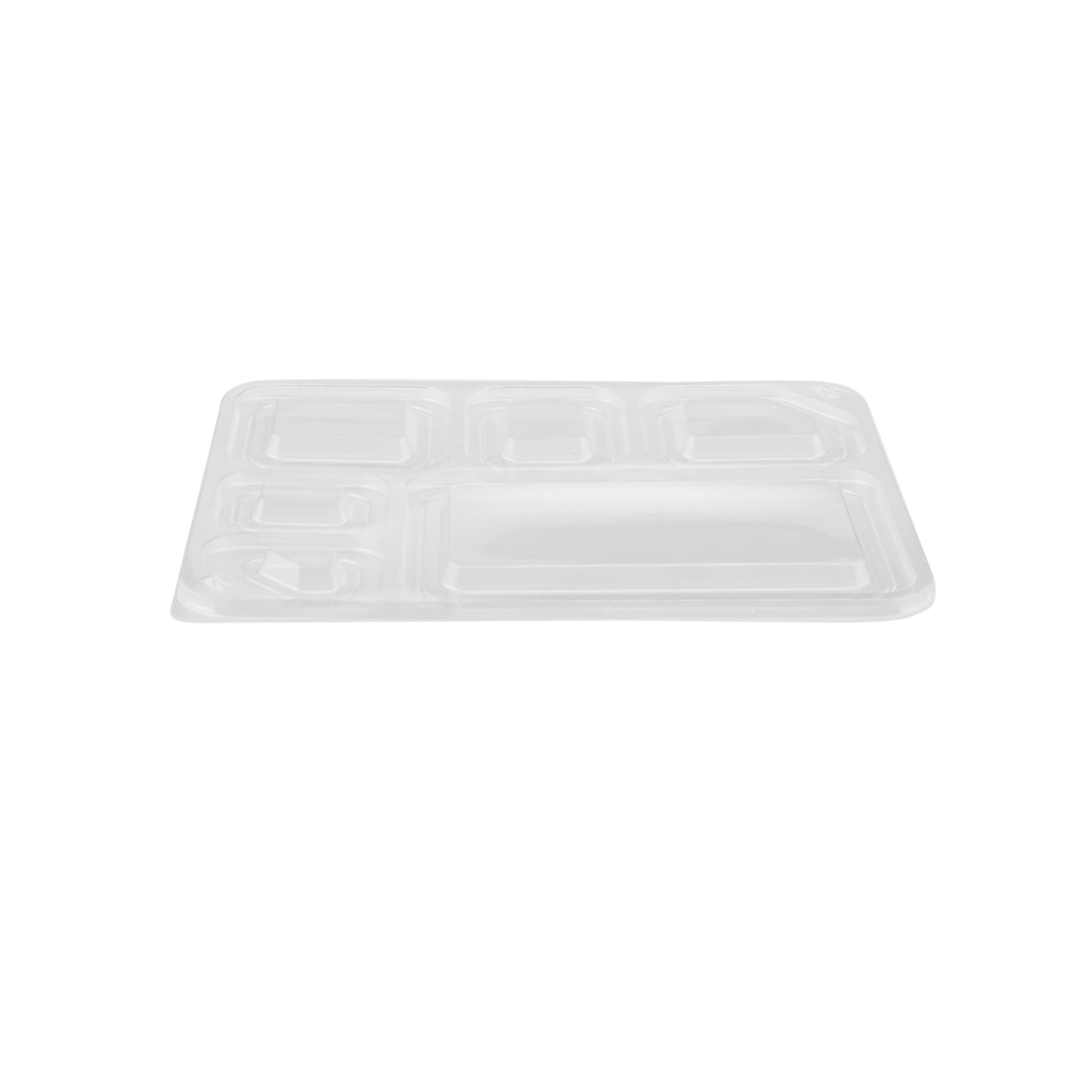 Black Base Rectangular 6-Compartment Container