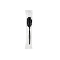 500 Set Cutlery MD Black Spoon +Napkin
