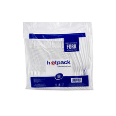 Hotpack | Plastic Heavy Duty White Fork | 1000 Pieces - Hotpack Global
