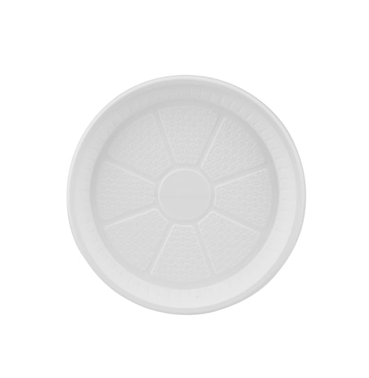 Hotpack | Round Plastic Plate 10' | 500 Pieces - Hotpack Global