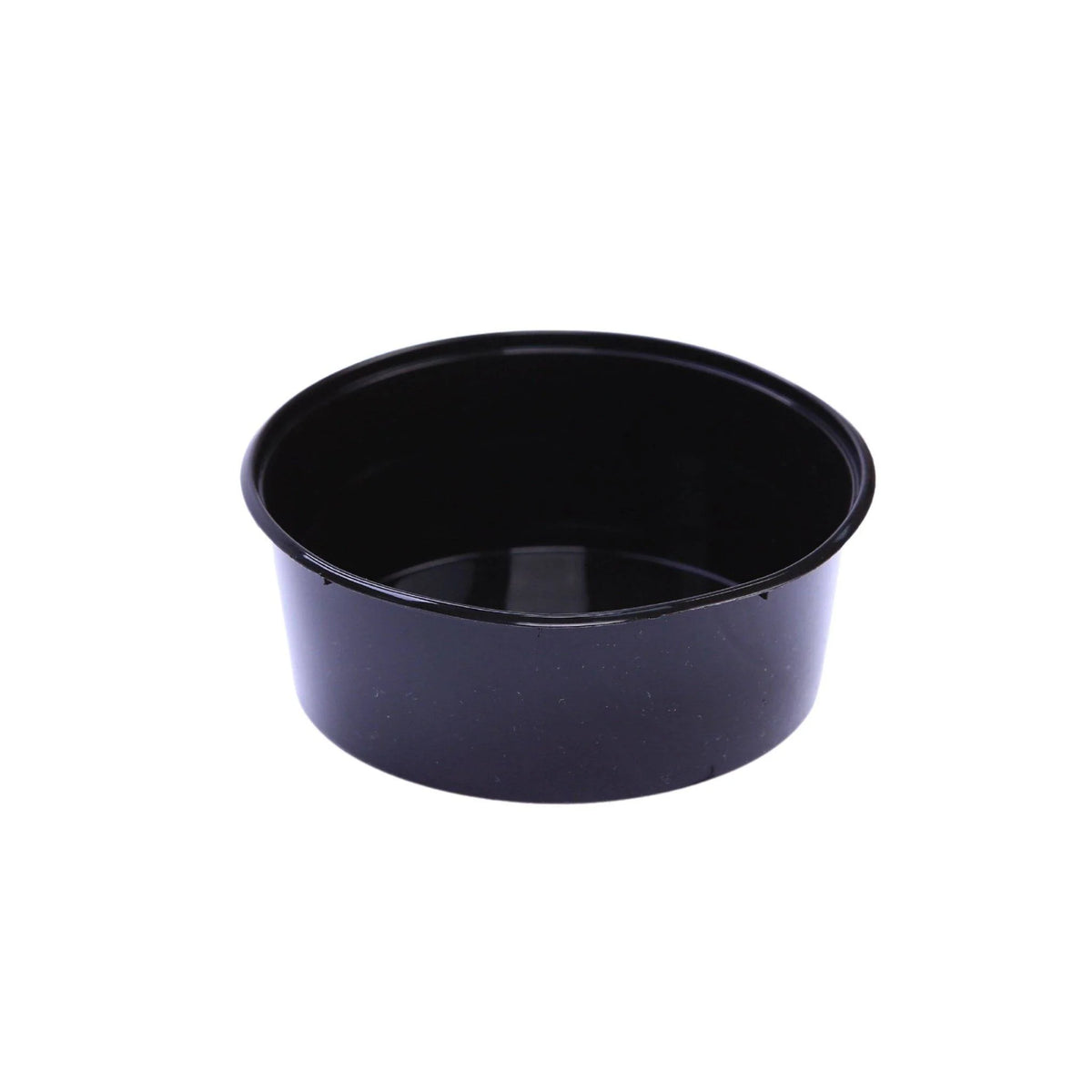 Black Round Microwavable Container