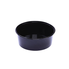 Black Round Microwavable Container