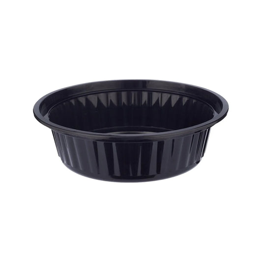 Black Base Round Container with Lids