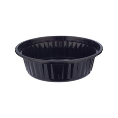 Black Base Round Container with Lids