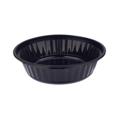 Black Base Round Container with Lids