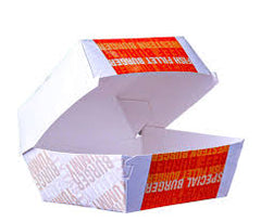 500 Pieces Paper Printed Burger Box