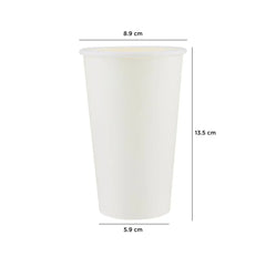 White Single Wall Paper Cups