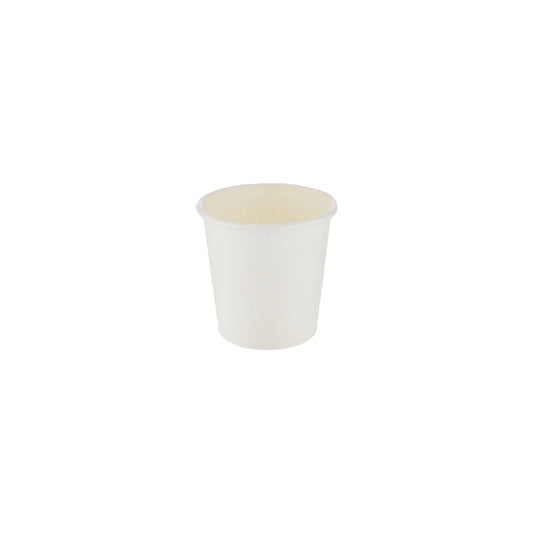 White Single Wall Paper Cups