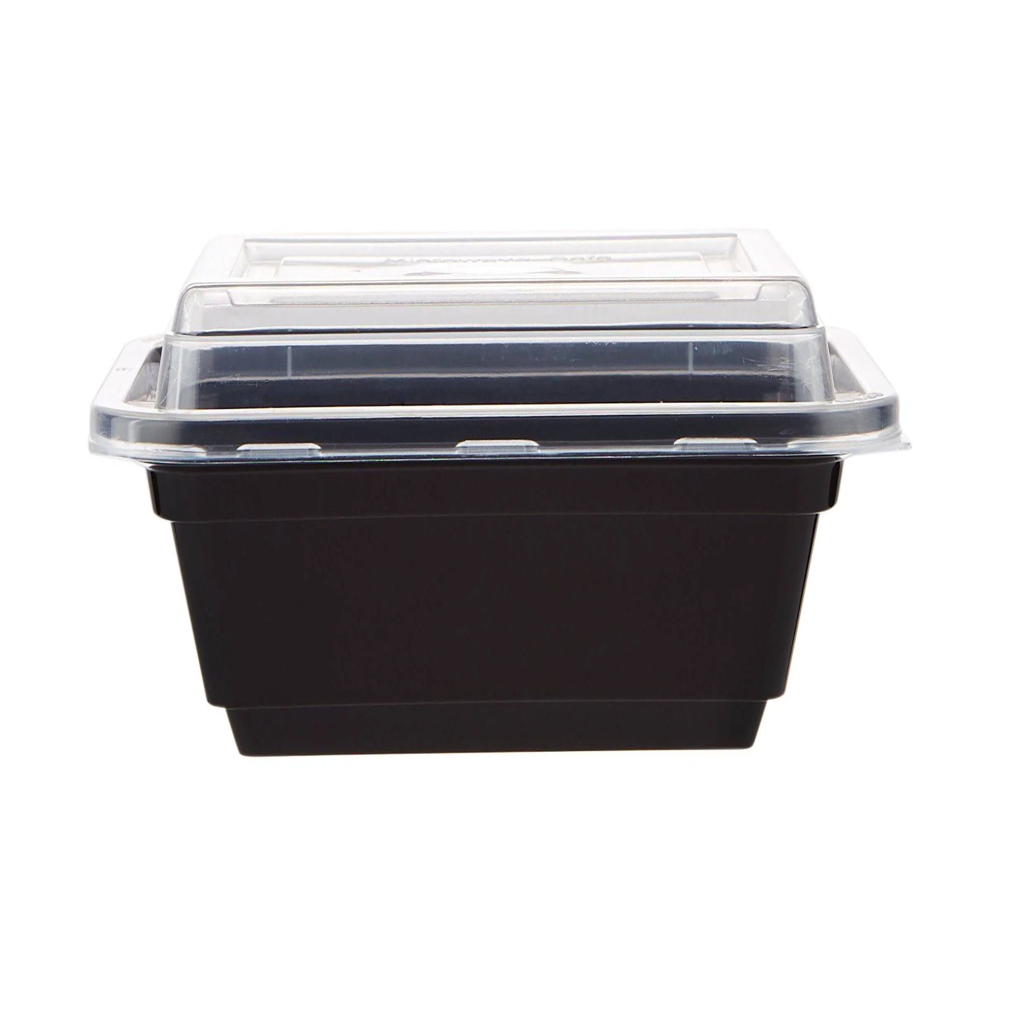 Black Base Rectangular Container