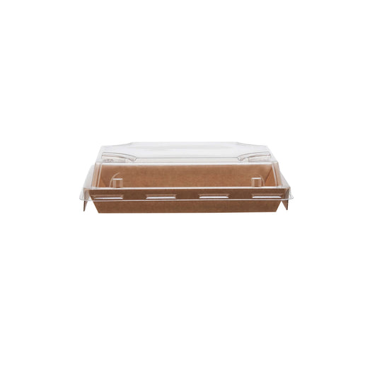 Kraft Flute Sushi Container With Lid