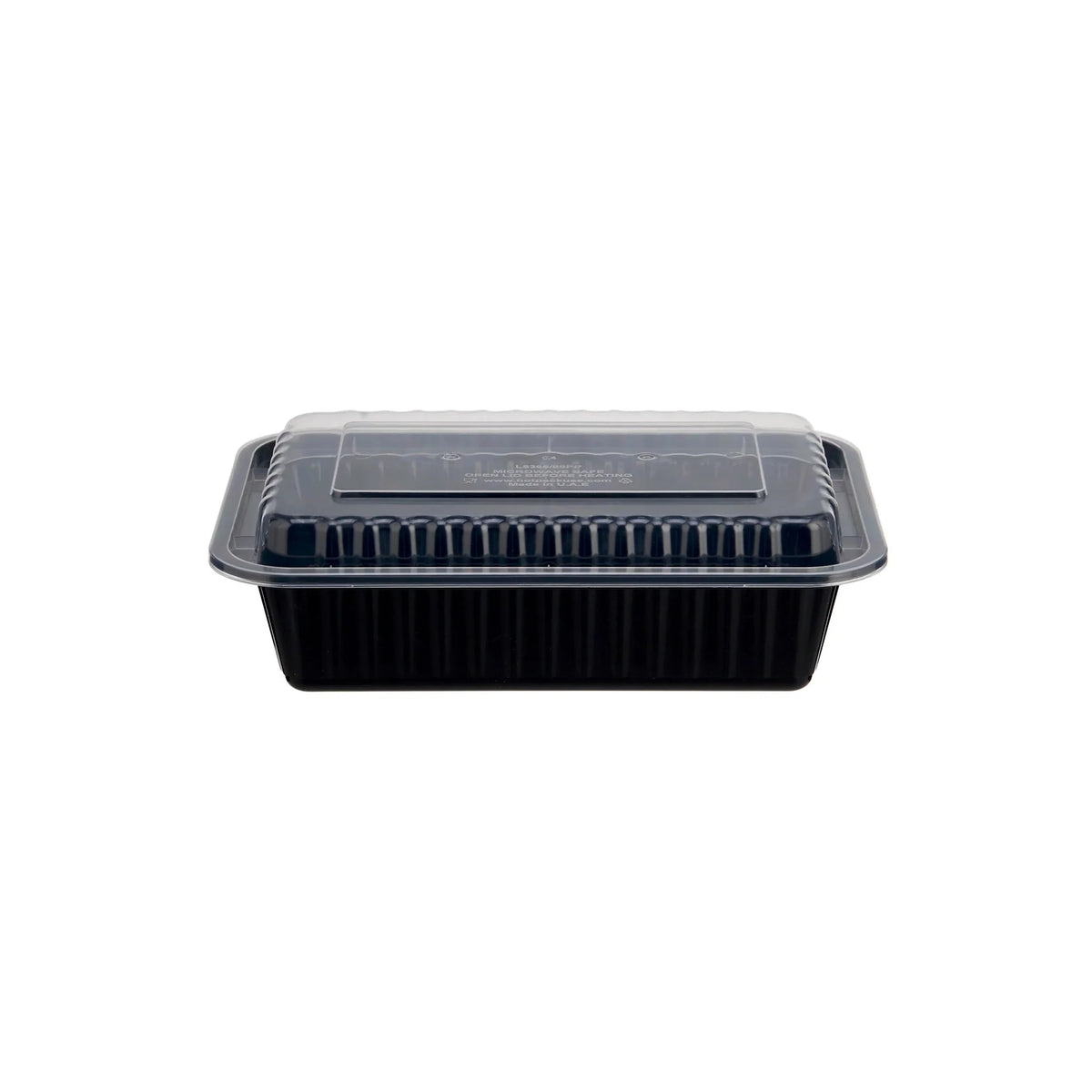 Black Base Rectangular Container with Lids