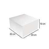 White Cake Box 100 Pieces 20cm x 20cm