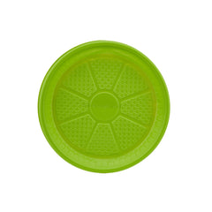 Color Round Plastic Plate 7 Inch
