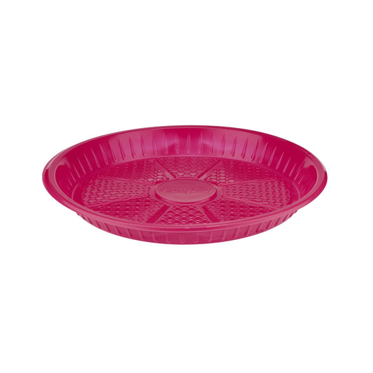 Color Round Plastic Plate 7 Inch