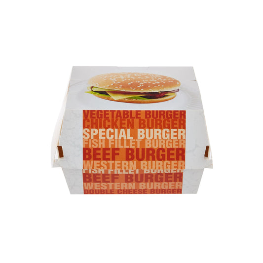 500 Pieces Paper Printed Burger Box
