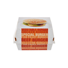 500 Pieces Paper Printed Burger Box