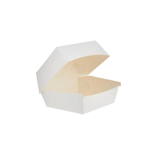 500 Pieces Paper White Burger Box Large