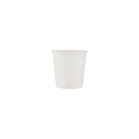 White Single Wall Paper Cups